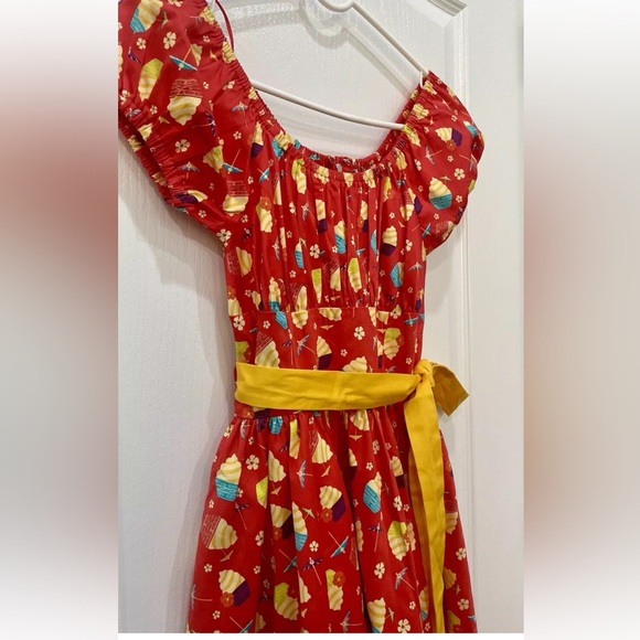 Disney Parks Dress Shop Polynesian Dole Whip Dress Dapper Days- XS NWT - Picture 4 of 6